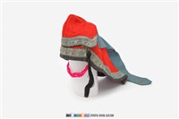 藏品(大紅地彩織厝脊頂風帽)的圖片