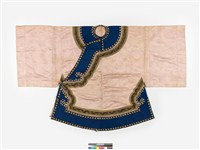 藏品(淺粉紅緹花絲質大襟鑲緄女衫)的圖片