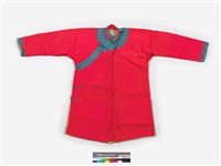 藏品(紅棉質立領大襟女衫)的圖片