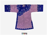 藏品(藕色絲質花大襟鑲緄女衫)的圖片