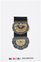 藏品(花型福壽雙全紋雙口袋褡褳荷包)的圖片