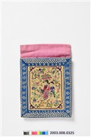 藏品(人物紋方形對摺繡荷包)的圖片