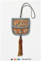 藏品(雙口袋打籽繡荷包)的圖片