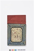 藏品(米白緞地人物彩繡褡褳)的圖片