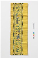 藏品(黃緞地人物彩繡袖口)的圖片