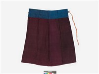 藏品(深褐色棉布百褶裙)的圖片