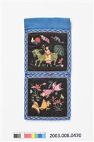 藏品(麒麟送子紋褡褳荷包)的圖片