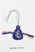 藏品(藍地鳥紋葫蘆形香袋)的圖片