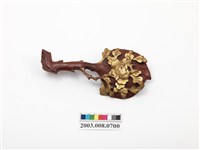 藏品(牡丹紋桃型朱漆飯匙)的圖片