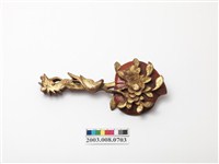 藏品(鳳啣喜桃朱漆飯匙)的圖片