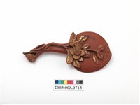 藏品(花葉紋桃型朱漆飯匙)的圖片