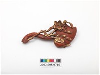 藏品(桃型朱漆飯匙)的圖片