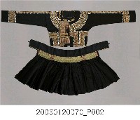 藏品(魯凱族男子長袖短上衣與短裙)的圖片