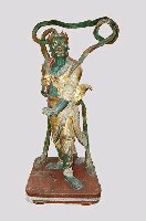 藏品(臺中大庄浩天宮泥塑綠面千里眼像)的圖片