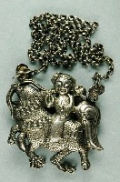 藏品(騏麟送子造型金屬項鍊)的圖片