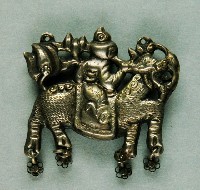 藏品(麒麟送子造型金屬墜)的圖片