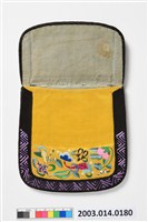 藏品(黃地功名富貴紋繡荷包)的圖片