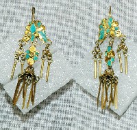 藏品(鎏金花朵耳環1對)的圖片