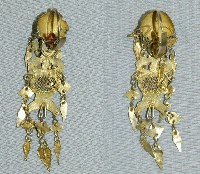 藏品(雕花鎏金耳環1對)的圖片