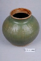 藏品(綠釉突稜圓陶罐)的圖片