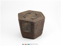 藏品(六角形籐編茶水保溫籃)的圖片