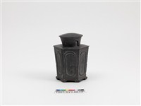 藏品(六角錫製茶葉罐)的圖片