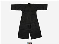 藏品(黑色絲質大襟女衫褲)的圖片