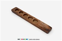 藏品(長條板單面雕五圓花糕印)的圖片