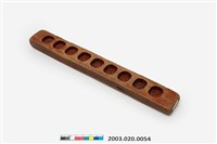 藏品(長條板單面雕九圓花糕印)的圖片