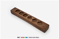藏品(長條板單面雕六枚方形與柿蒂形糕印)的圖片