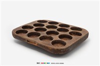 藏品(長方板單面雕十六圓文字紋糕印)的圖片