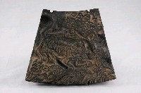 藏品(木刻版畫老虎圖樣印版2塊)的圖片