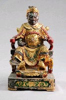 藏品(木雕武財神神像)的圖片