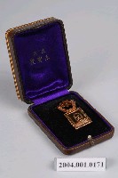 藏品(壹等有功章含皮革徽章盒)的圖片