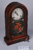 藏品(煙台德順興造鐘廠製彩繪金魚木座鐘組)的圖片