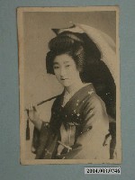藏品(著和服撐傘的女子)的圖片