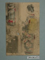 藏品(東京銀坐上方屋製著和服女子之背面照)的圖片