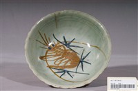 藏品(彩繪蝦紋菱花口碗)的圖片