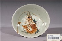 藏品(彩繪蝦紋菱花口碗)的圖片