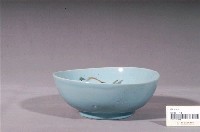 藏品(淡藍釉彩繪花卉紋碗公)的圖片