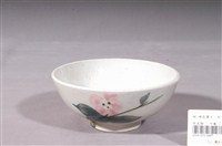 藏品(黛綠粉紅彩花卉紋碗)的圖片