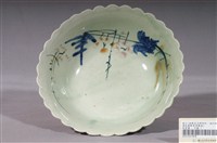 藏品(彩繪花卉紋綠釉花形碗)的圖片