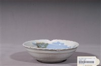 藏品(彩繪山水景緻花口碗)的圖片