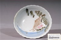 藏品(彩繪山水景緻花口碗)的圖片