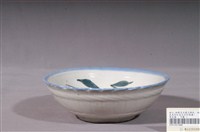 藏品(手繪青花粉紅彩花卉紋花口碗)的圖片