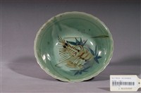 藏品(青瓷紅蝦花形碗)的圖片