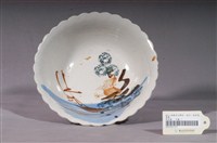 藏品(彩繪岸邊人家花形碗)的圖片