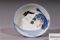 藏品(彩繪山水景緻花形碗)的圖片