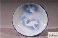 藏品(噴釉青花鶴紋碗)的圖片