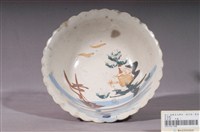 藏品(彩繪湖畔景緻花形碗)的圖片